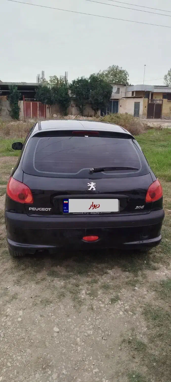 *پژو 206 تیپ 3کارمندی بیرنگ شاسی پلمپ،در بهشهر *|خودرو سواری و وانت|گرگان, |دیوار