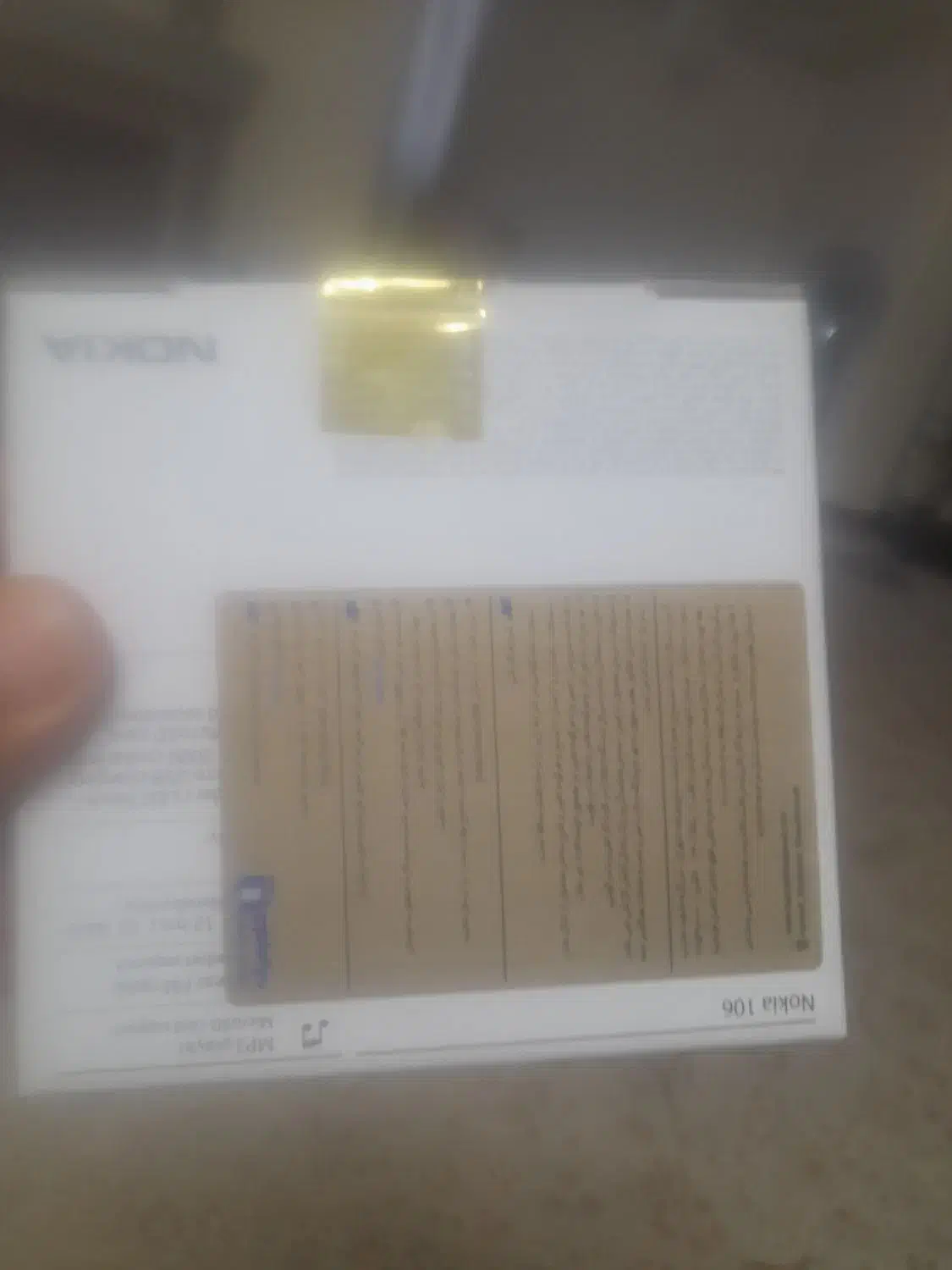 گوشی نوکیا ۱۰۶ اکبند باضمانت|موبایل|اصفهان, ملک‌شهر|دیوار