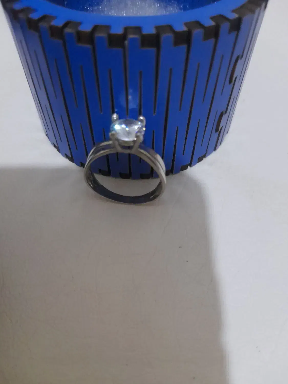 انگشتر تک نگین نقره نو نو|جواهرات|خرم‌آباد, |دیوار