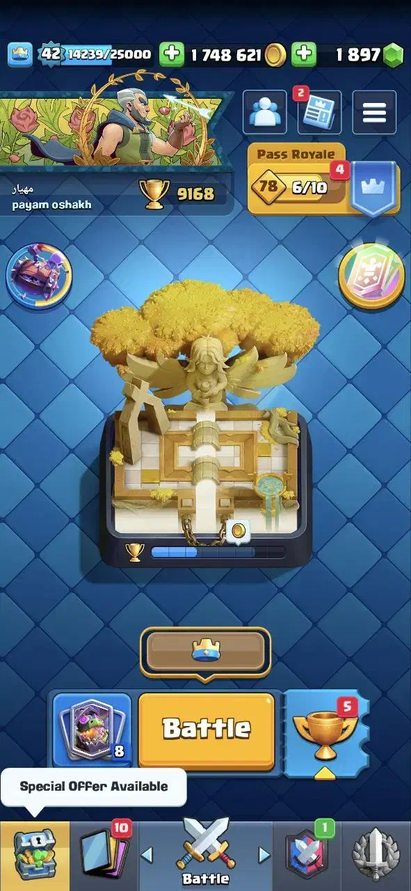 اکانت کلش رویال|کنسول، بازی ویدئویی و آنلاین|تهران, شهرک محلاتی|دیوار