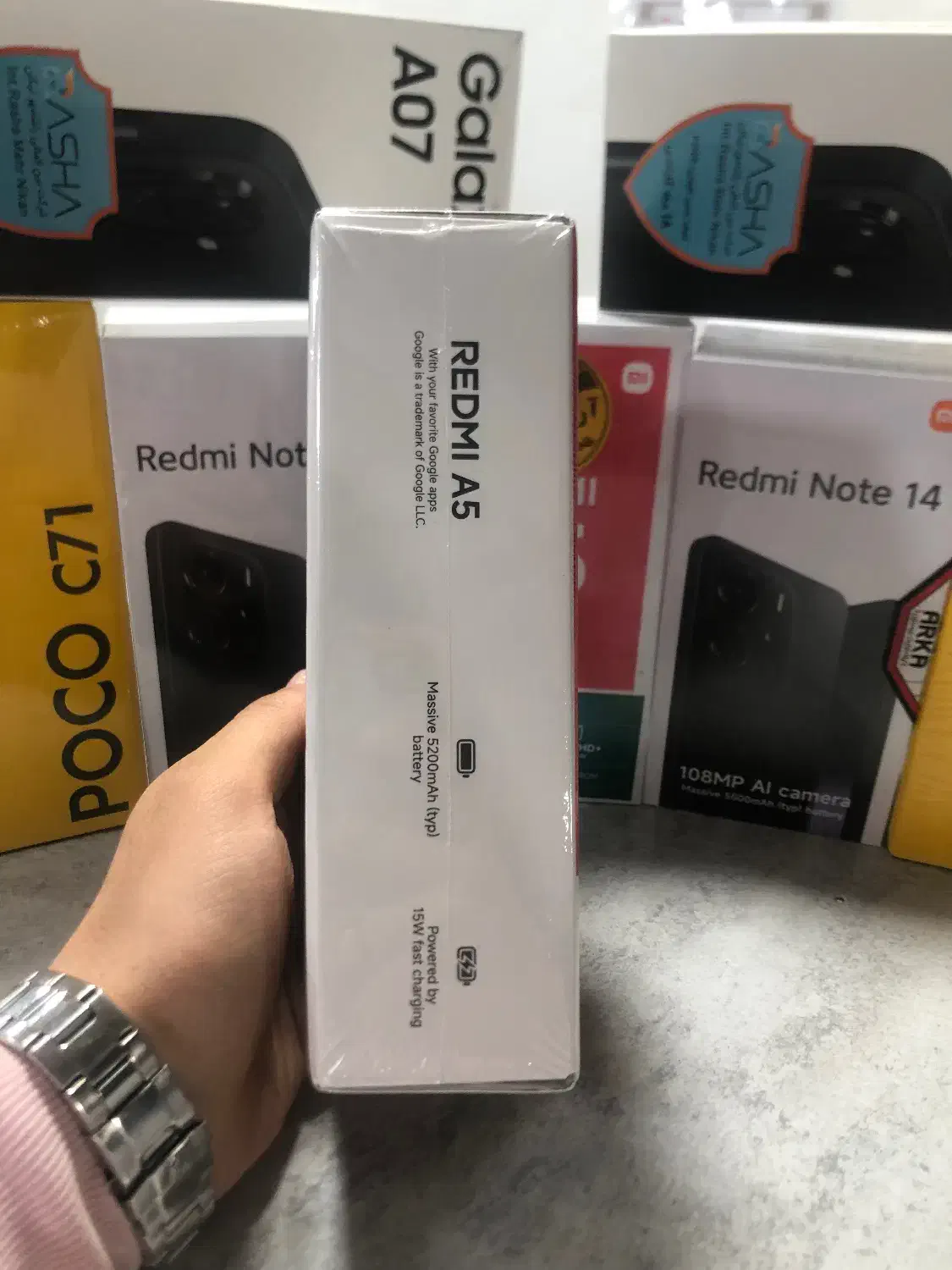 گوشی شیائومی ردمی A5 آکبند شرکتی 128 گیگابایت|موبایل|قرچک, زیبا شهر|دیوار