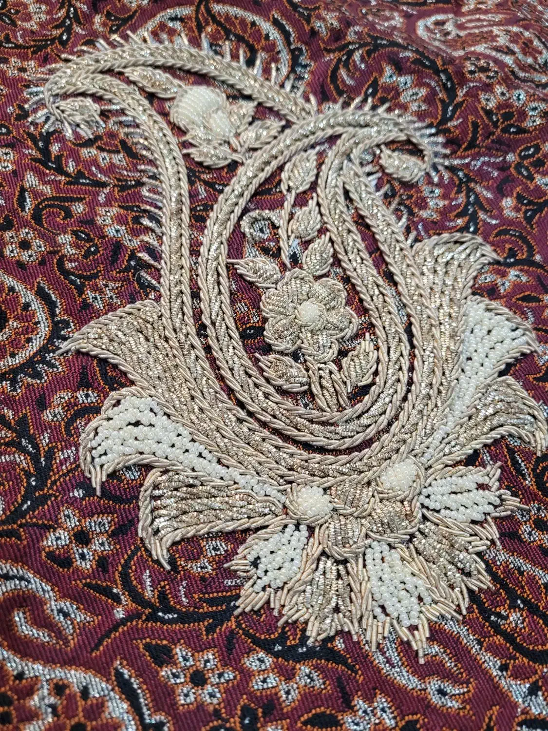 ترمه سرمه‌دوزی اصل|پرده، رانر، رومیزی|تهران, دریان‌نو|دیوار