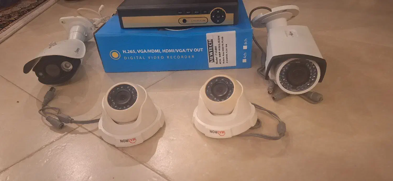 دوربین مداربسته دید در شب و دستگاه ۴ کانال  DVR|دوربین مداربسته|تهران, تهرانپارس غربی|دیوار