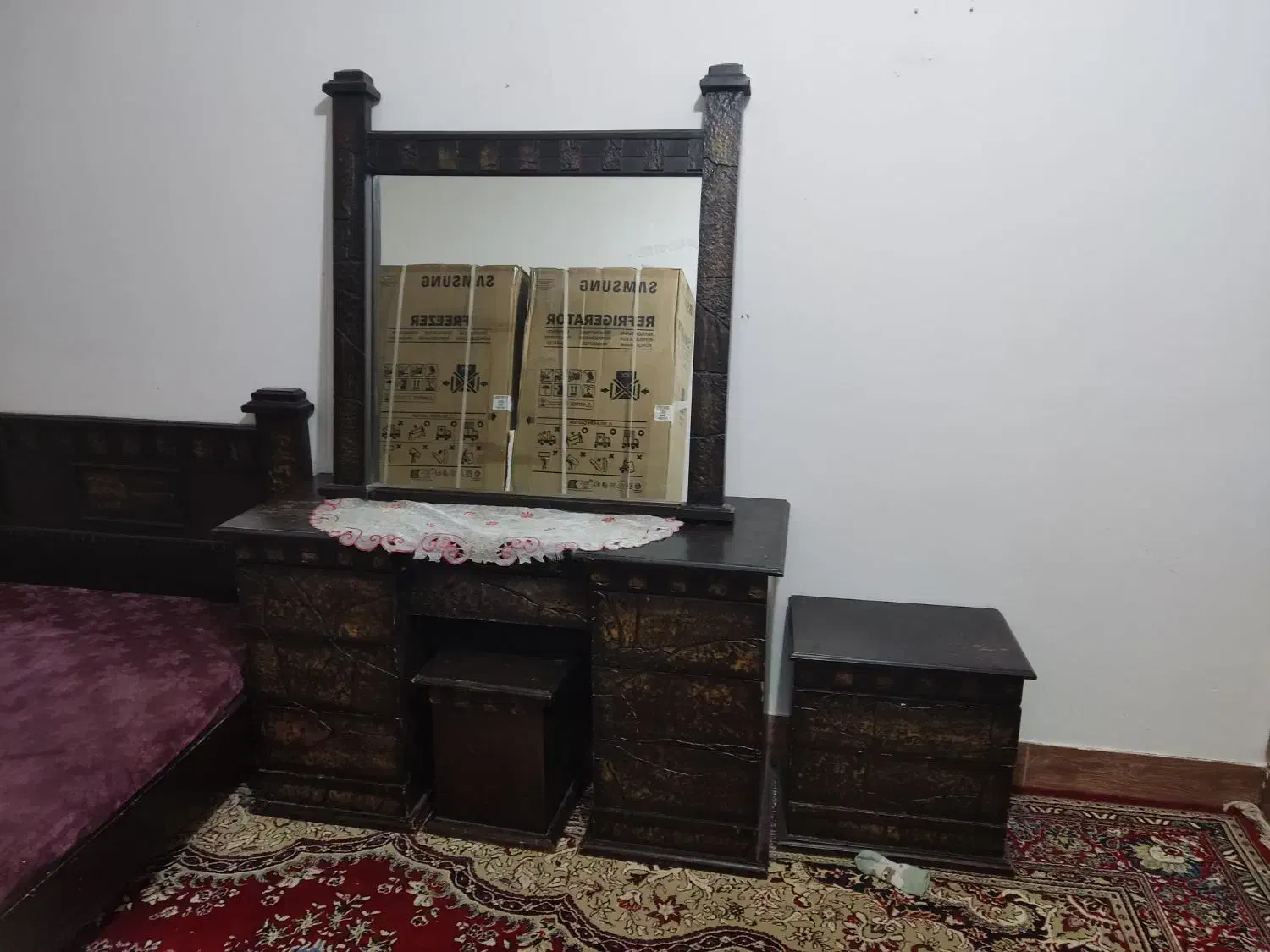 سرویس خواب دونفره|تخت و سرویس خواب|جم, |دیوار