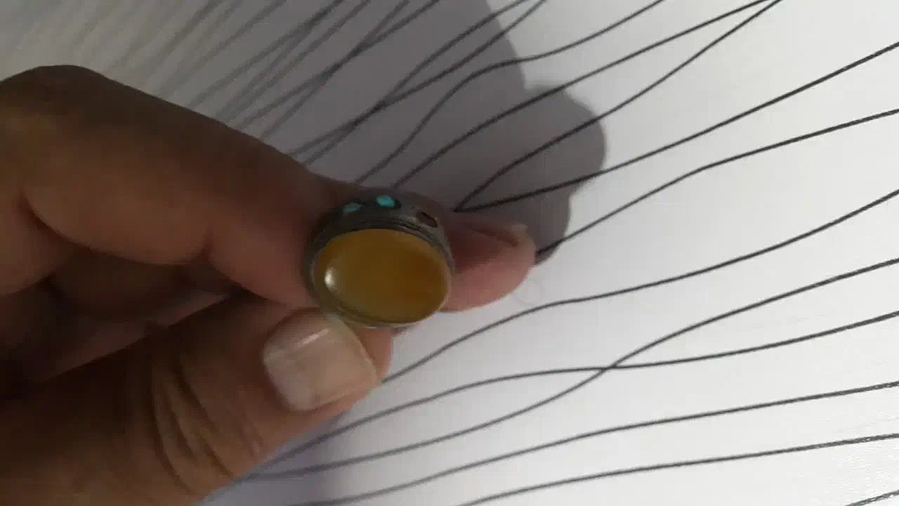 انگشتر عقیق قدیمی با رکاب نقره|کلکسیون اشیاء عتیقه|سبزوار, مدرس|دیوار