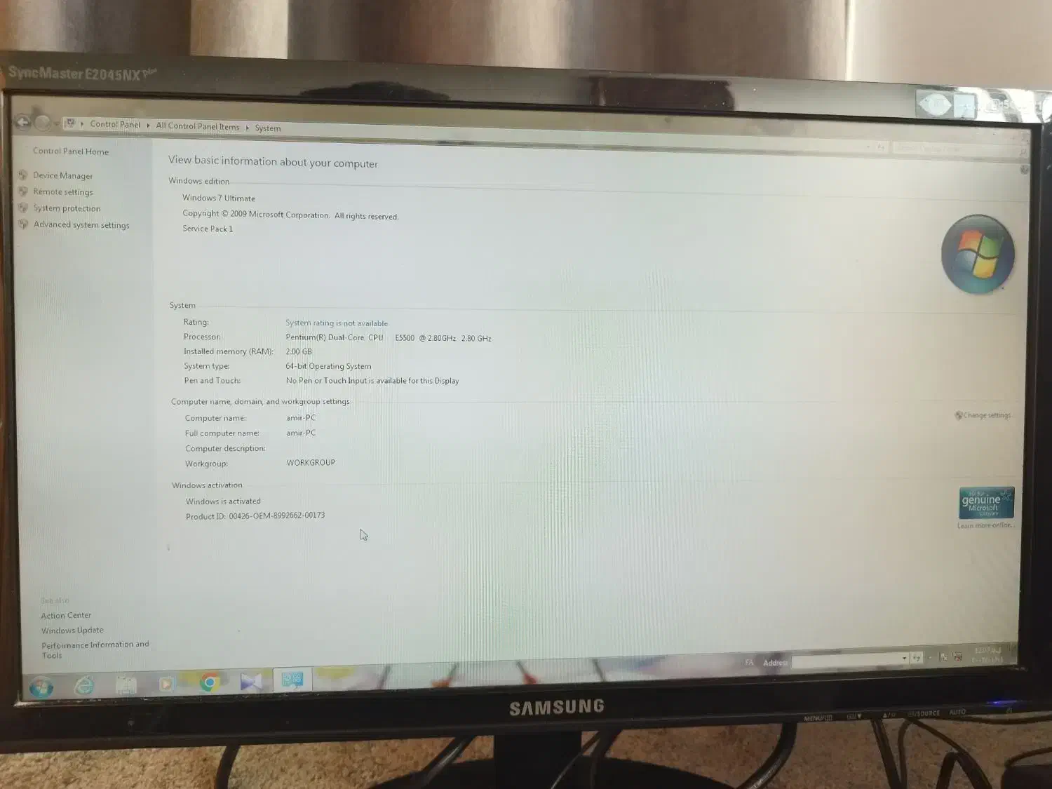 کامپیوتر کاملا سالم با تمام لوازم|رایانه رومیزی|نشتارود, |دیوار