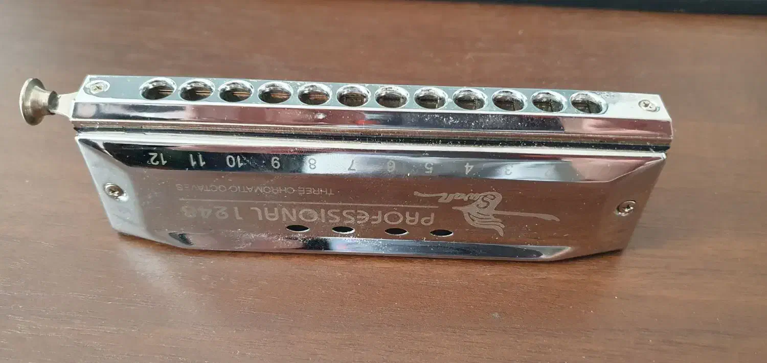 ساز دهنی هارمونیکا کروماتیک ۱۲ سوراخ|سازهای بادی|اصفهان, بهارستان|دیوار