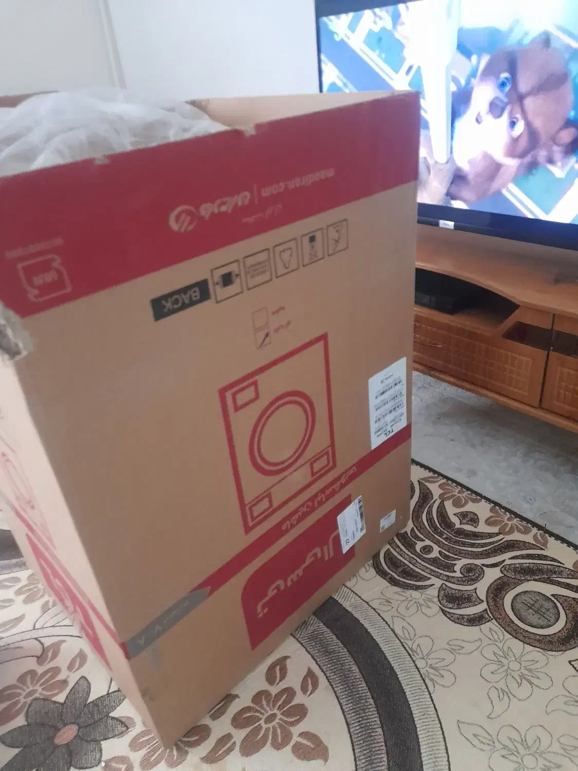 کارتن ماشین لباسشویی|ابزارآلات|هشتگرد, شهرک ریحانه|دیوار