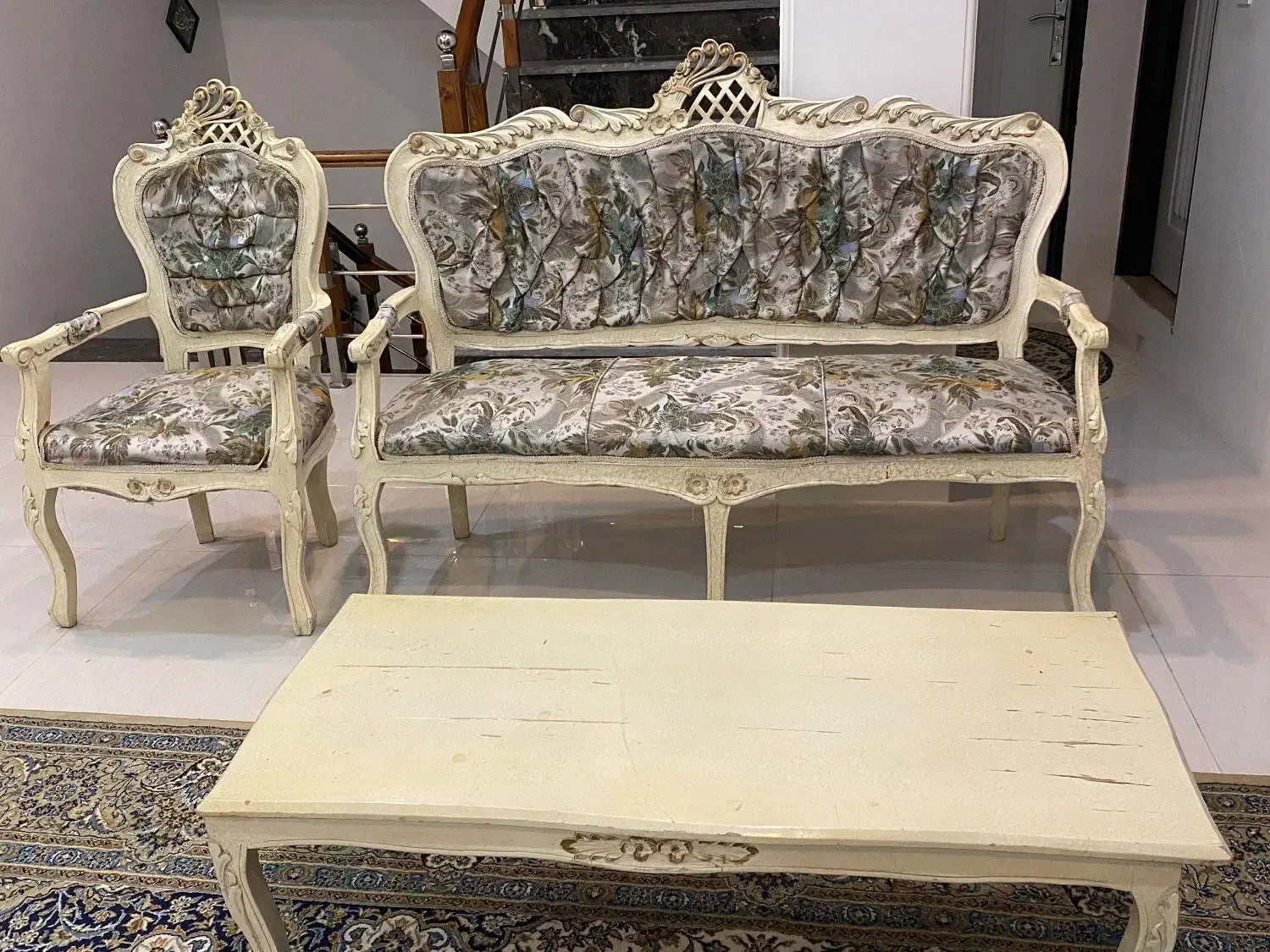 مبل استیل ۹ نفره|مبلمان خانگی و میز عسلی|ساری, |دیوار