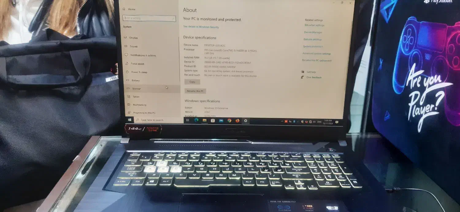 لپتاب ایسوس گیمینگ|رایانه همراه|تهران, علم و صنعت|دیوار