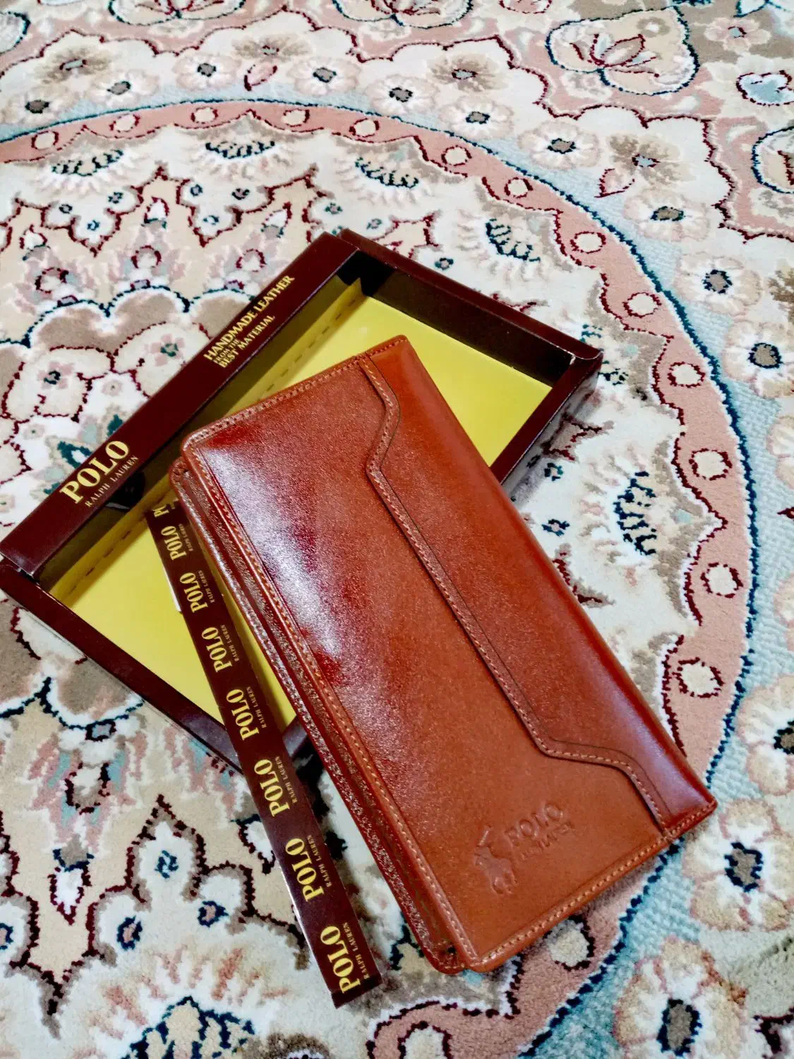 کیف پولی چرم POLO|کیف، کفش، کمربند|طبس, |دیوار