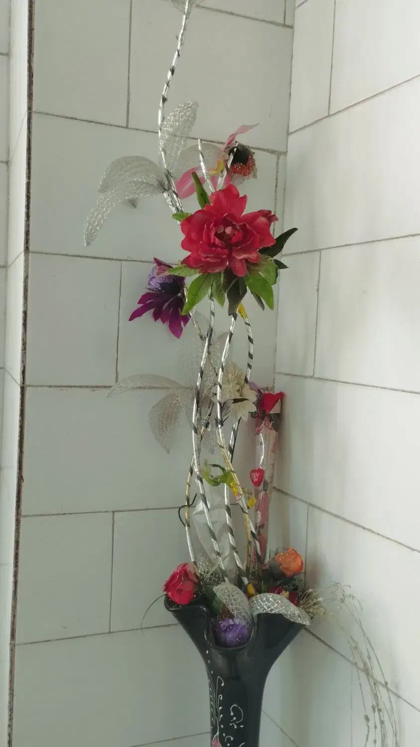 گل و گلدان|گل مصنوعی|کرج, حصار|دیوار