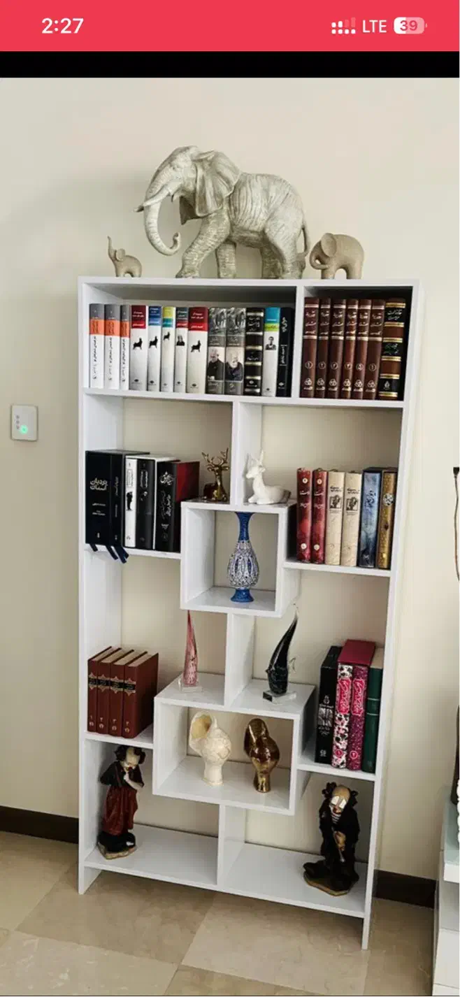 کتابخانه ارتفاع ۱۸۰ سانتی متر|کتابخانه، شلف، قفسههای دیواری|شهریار, شهریار|دیوار