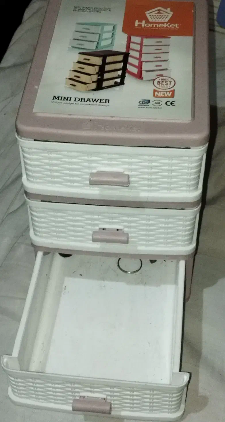 مینی درایور پلاستیکی حصیری سه طبقه|ظروف نگهدارنده، پلاستیکی، یک‌بارمصرف|تهران, کرمان|دیوار