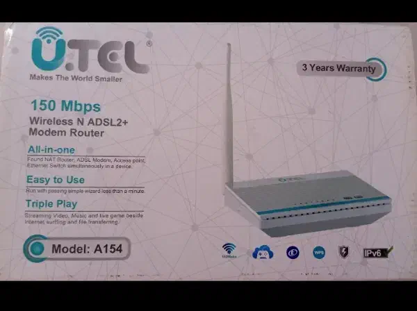 مودم وایرلسU.TELمدلA154|مودم و تجهیزات شبکه|گرگان, |دیوار