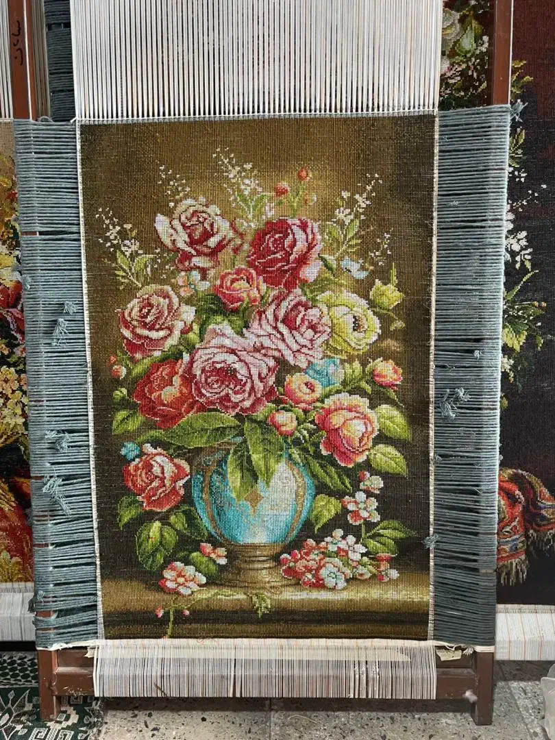 تابلو فرش گل 37/57|تابلو فرش|تبریز, |دیوار