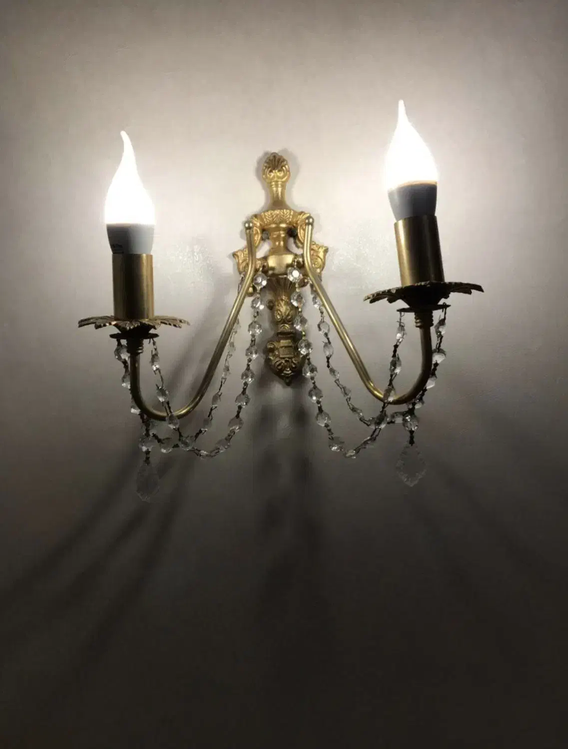 لوسترتمام برنجی آب طلا کاری شده کاردست|لوستر و چراغ آویز|مشهد, سناباد|دیوار