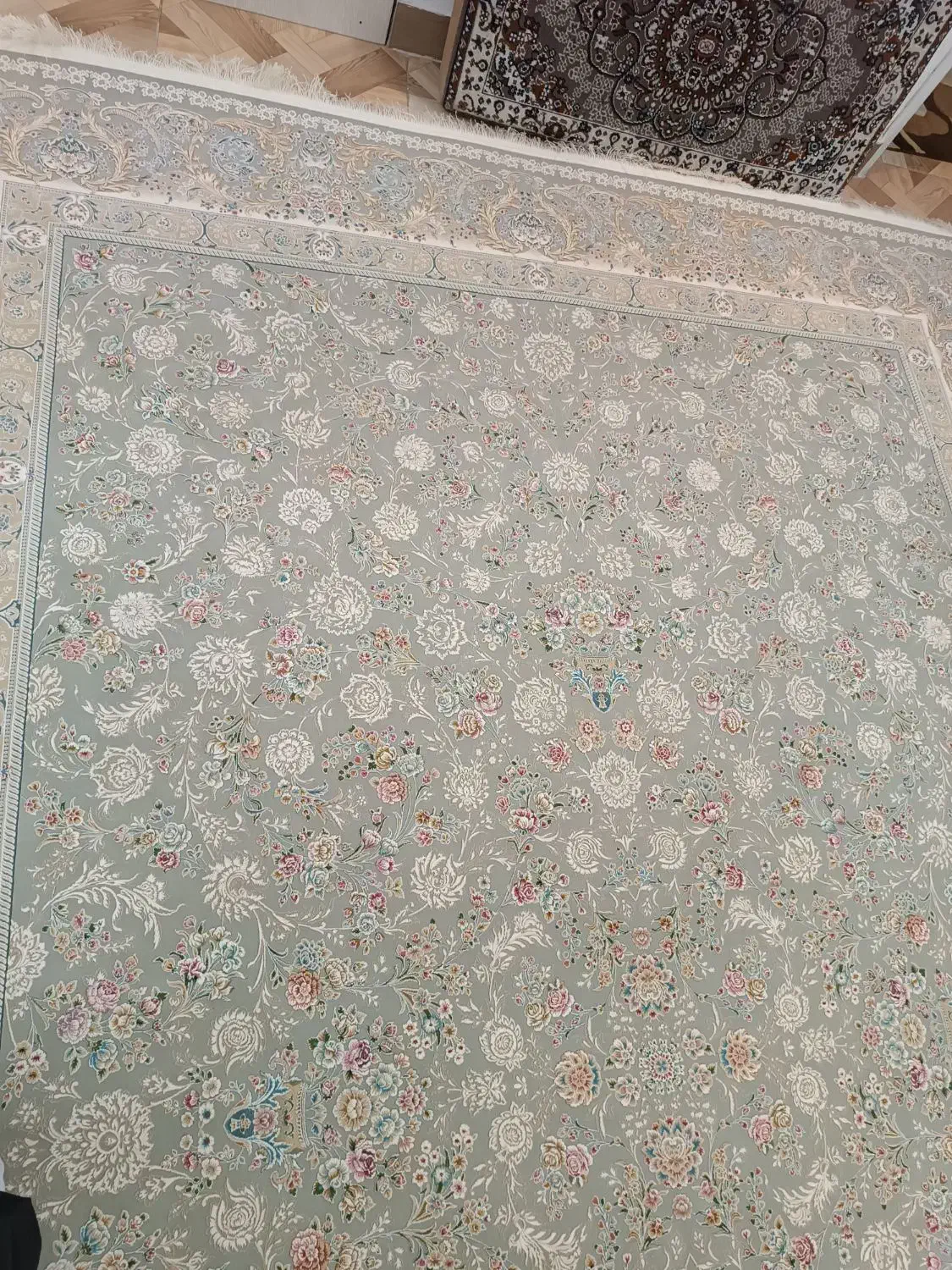 ۱تخته فرش ۹متری۱۵۰۰شانه آکبند|فرش|نسیمشهر, |دیوار