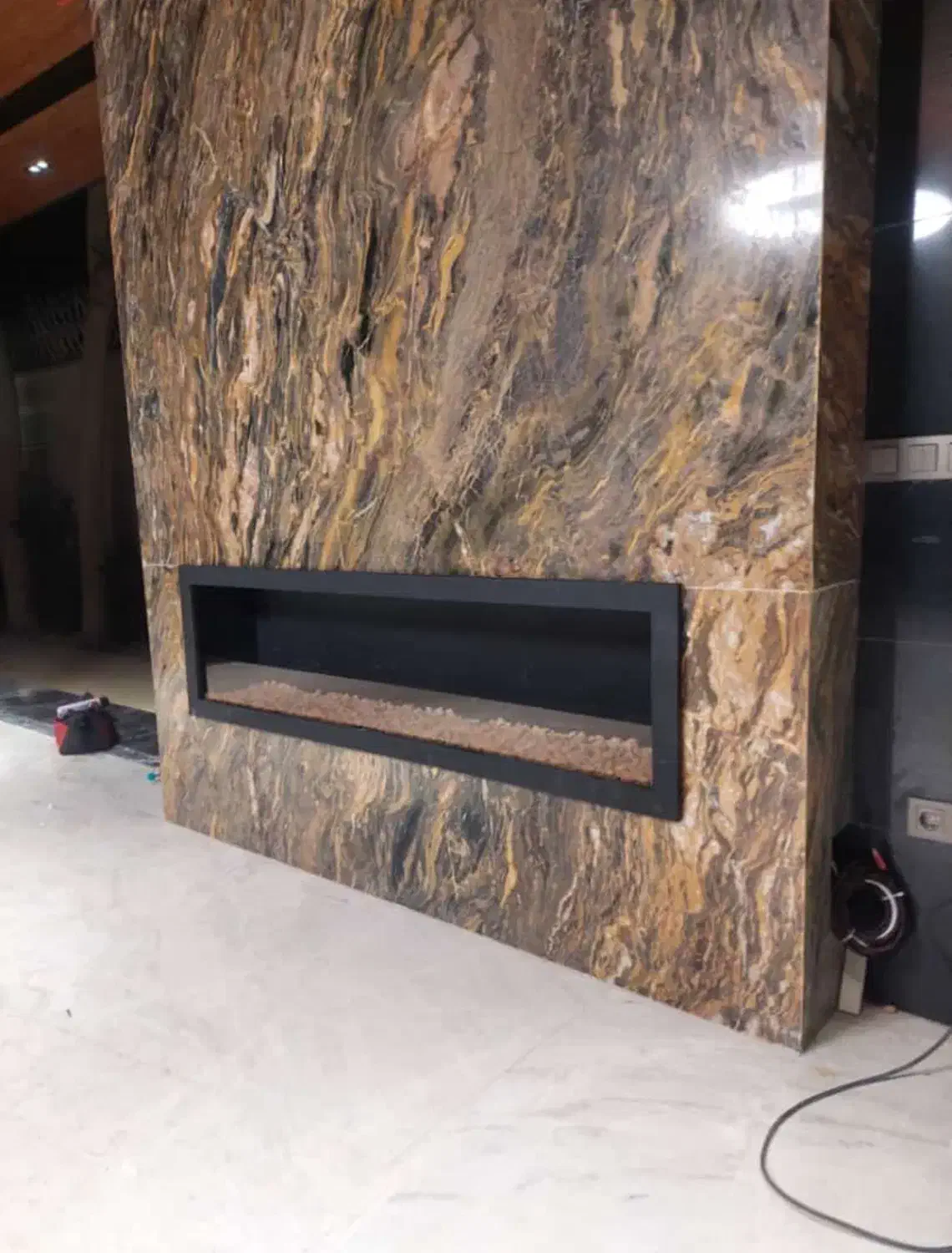 شومینه دیواری گازی ۱۸۰ سانت مدرن|بخاری، هیتر، شومینه|جاجرود, |دیوار