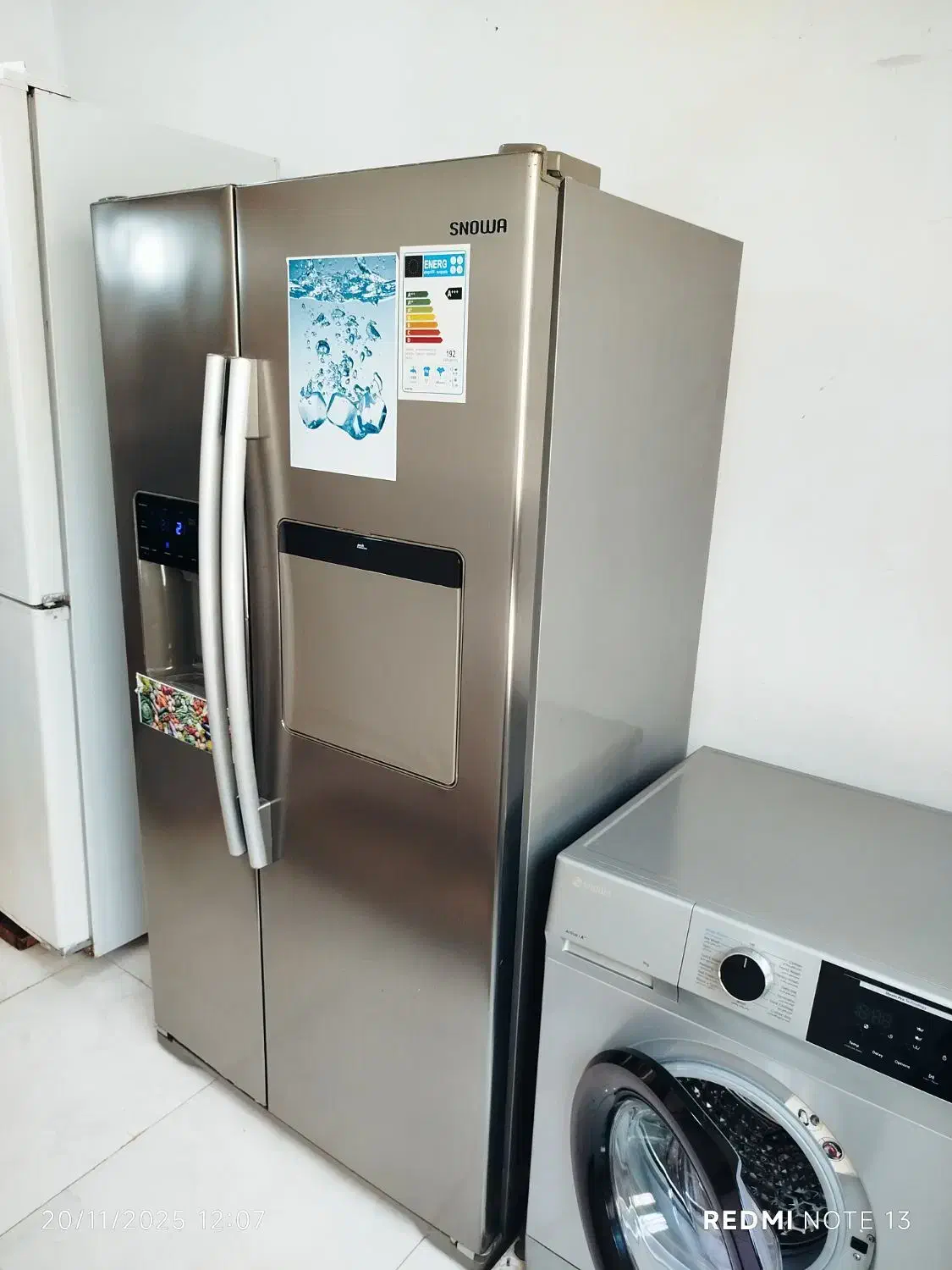 یخچال فریزر ساید بای ساید اسنوا در حد جهیزیه|یخچال و فریزر|مشهد, الهیه|دیوار