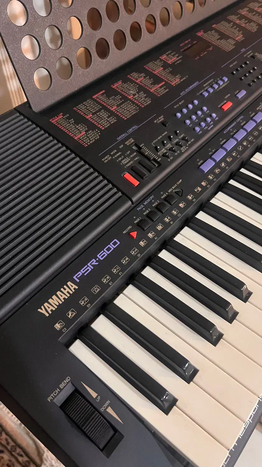 کیبورد یاماها PSR-600 ژاپنی|پیانو، کیبورد، آکاردئون|تهران, مهران (سیدخندان)|دیوار