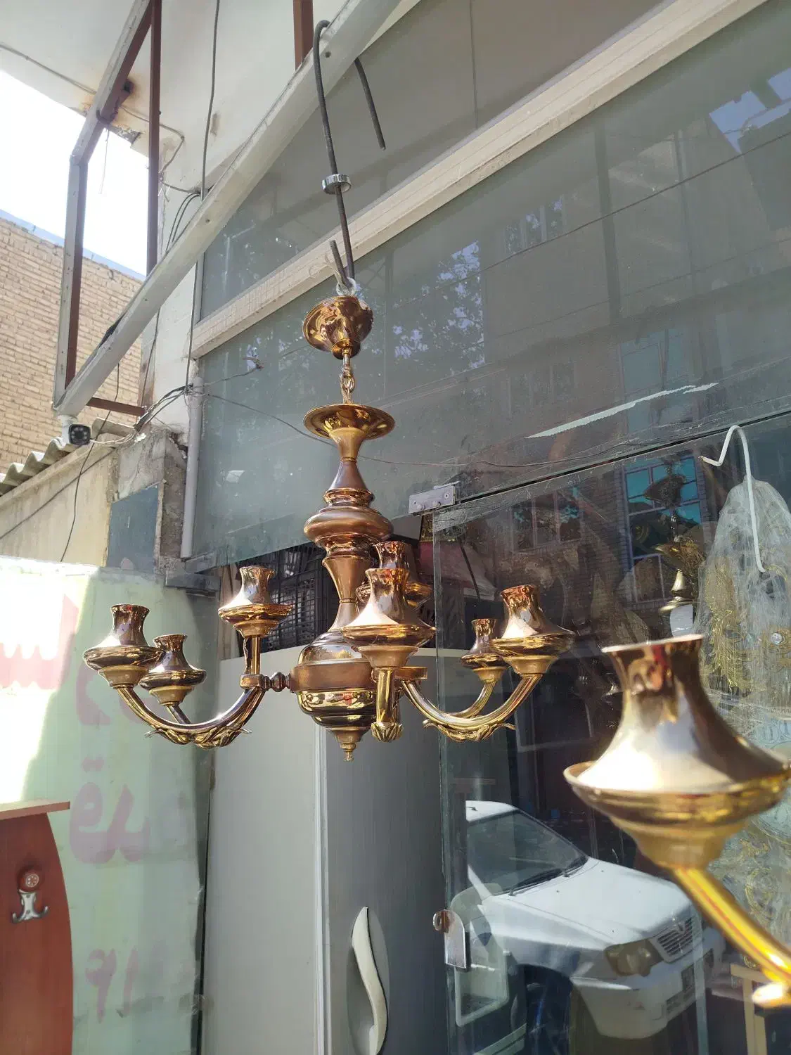 یک جفت لوستر ۹لامپه سالم|لوستر و چراغ آویز|تبریز, |دیوار