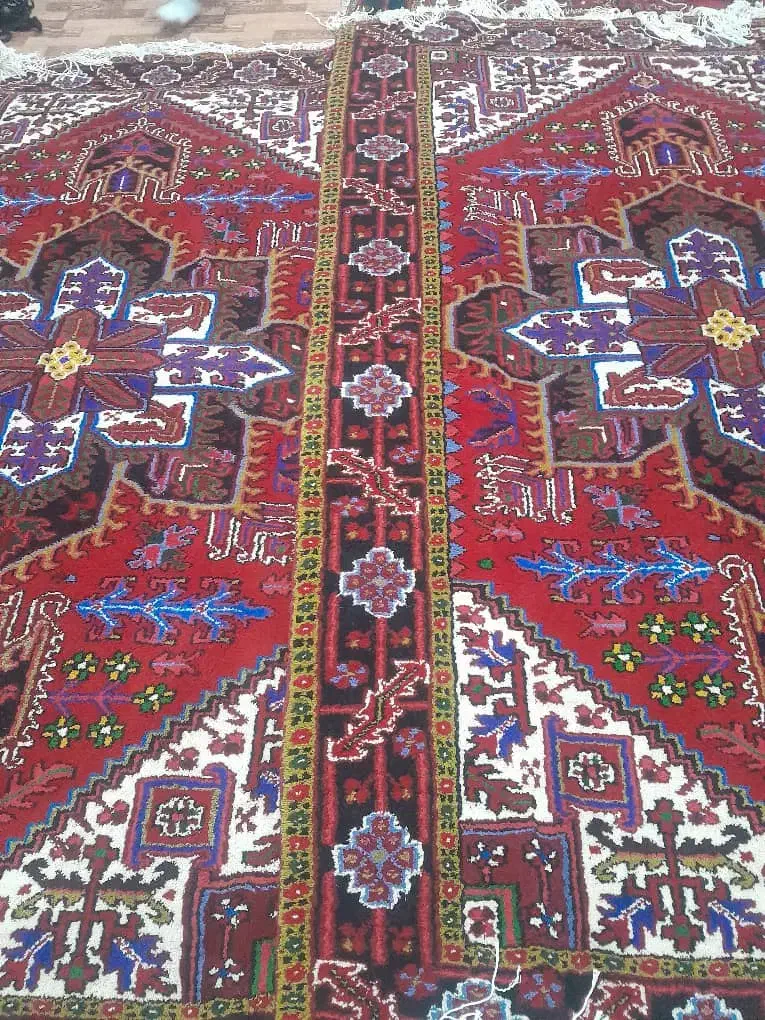 دوجفت فرش دستباف ۶متری دریک نقشه|فرش|خواجه, |دیوار