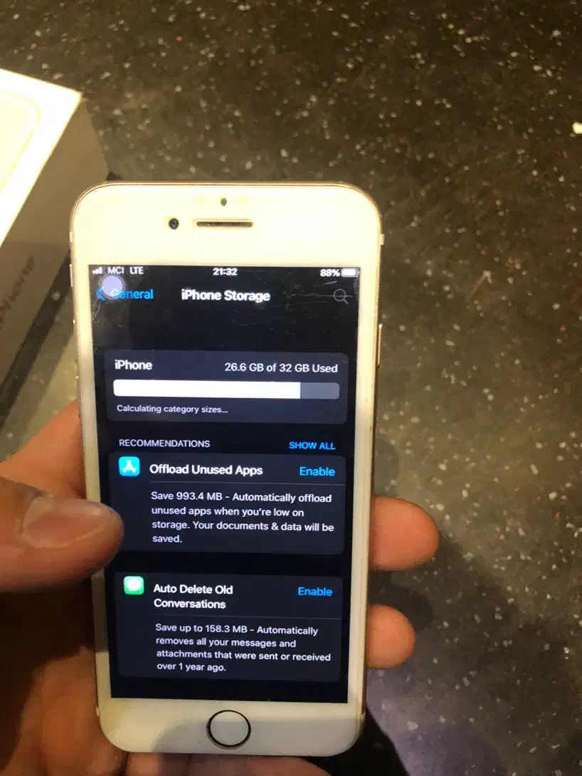 آیفون ۷ ۳۲ گیگ گوشی تمیز و سالمیه|موبایل|کاشان, شهرک امیرالمومنین|دیوار