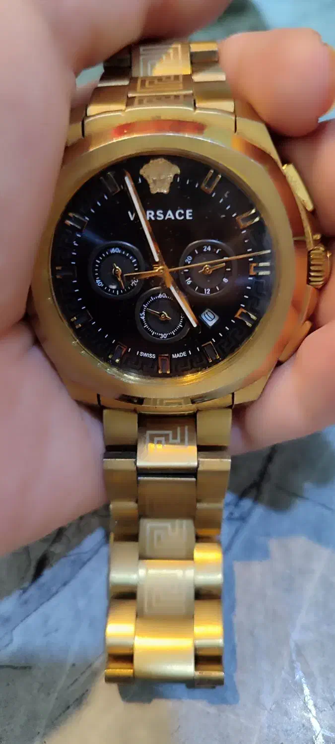 ساعت اصل ورساچه مردانه طلایی|ساعت|چهارباغ, |دیوار