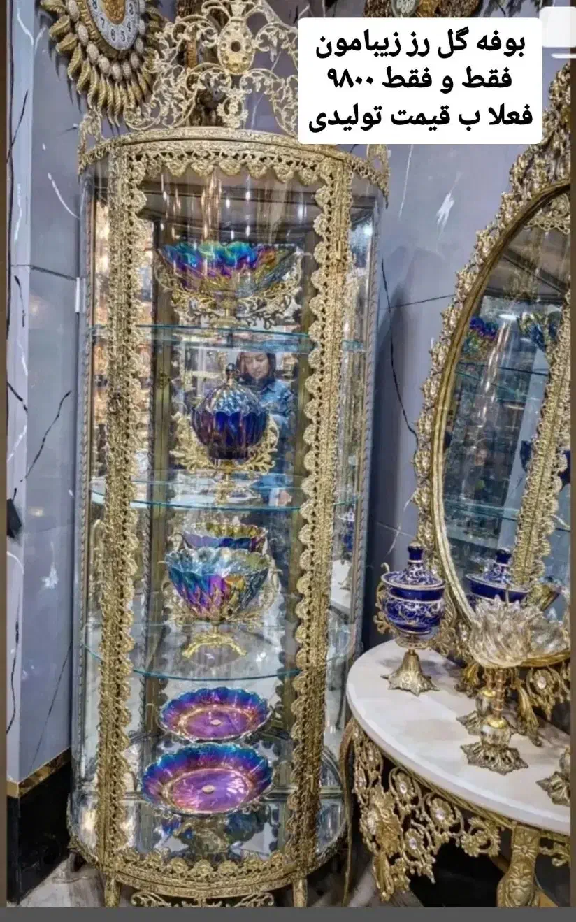 بوفه ساعت برنز اصل رو مستقیم از تولیدی الماس بخر|صنایع دستی و سایر لوازم تزئینی|قم, شهرک توانیر|دیوار