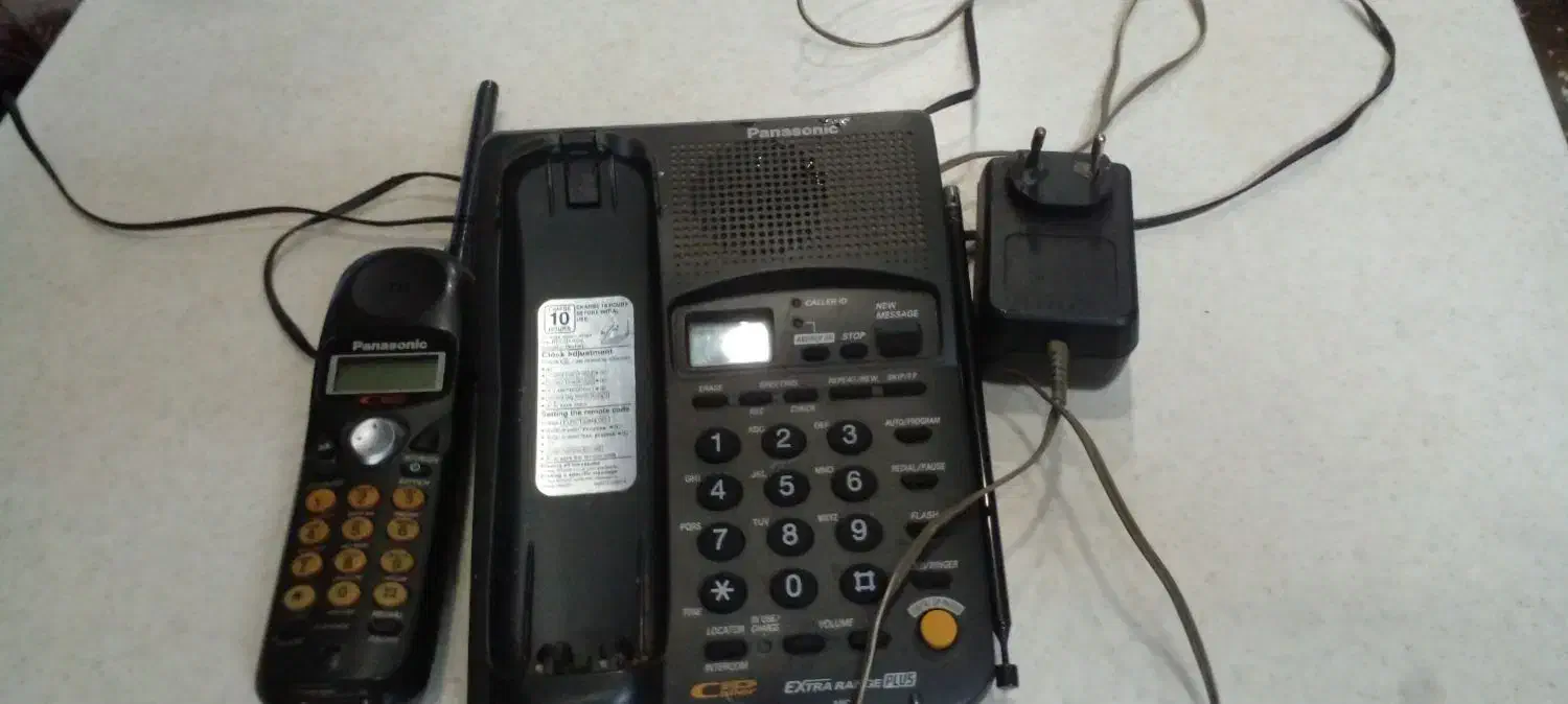 تلفن پاناسونیک ژاپن مدل ۱۲۳۲ بی سیم|تلفن رومیزی|لنگرود, |دیوار