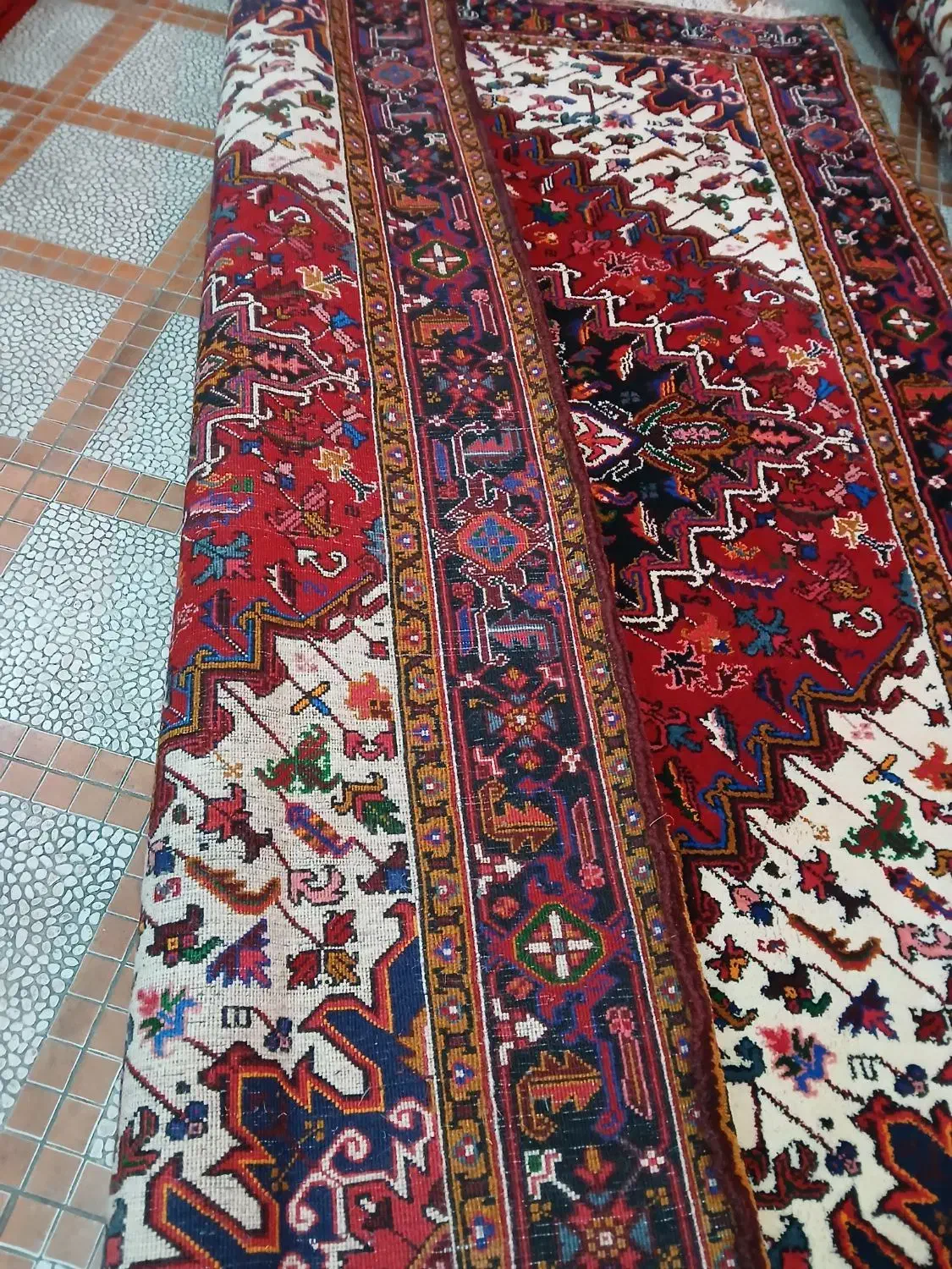 ۱جفت ۶متری زرنق نو|فرش|تبریز, |دیوار