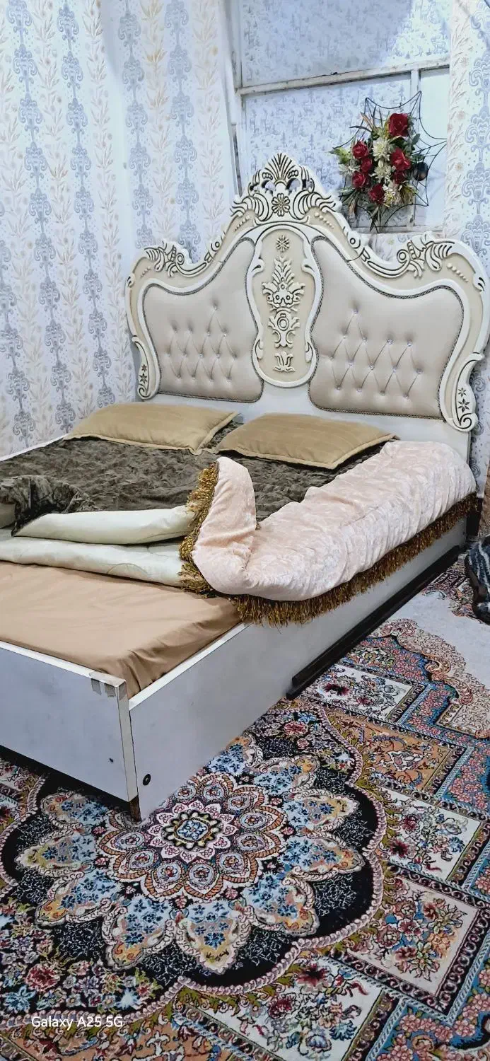 تختخواب دونفره|تخت و سرویس خواب|کارون, |دیوار