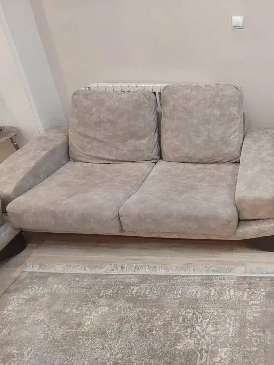 سرویس مبل راحتی ۵ نفره تمام چوب و تمام پارچه|مبلمان خانگی و میز عسلی|تهران, سازمان برنامه جنوبی|دیوار