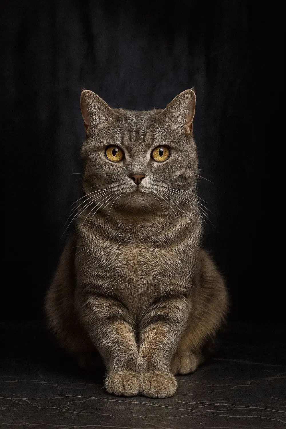 گربه میکس بریتیش اسکاتیش|گربه|ساری, |دیوار