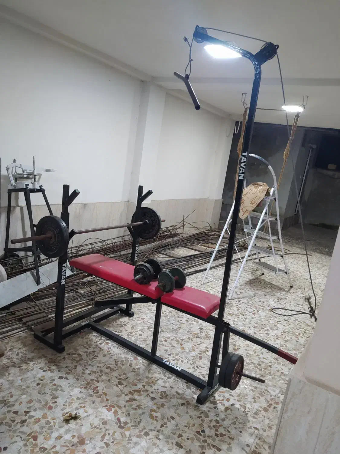 دستگاه پرس سینه چندکاره سیم کش دارودمبل|تجهیزات ورزشی|آستارا, |دیوار