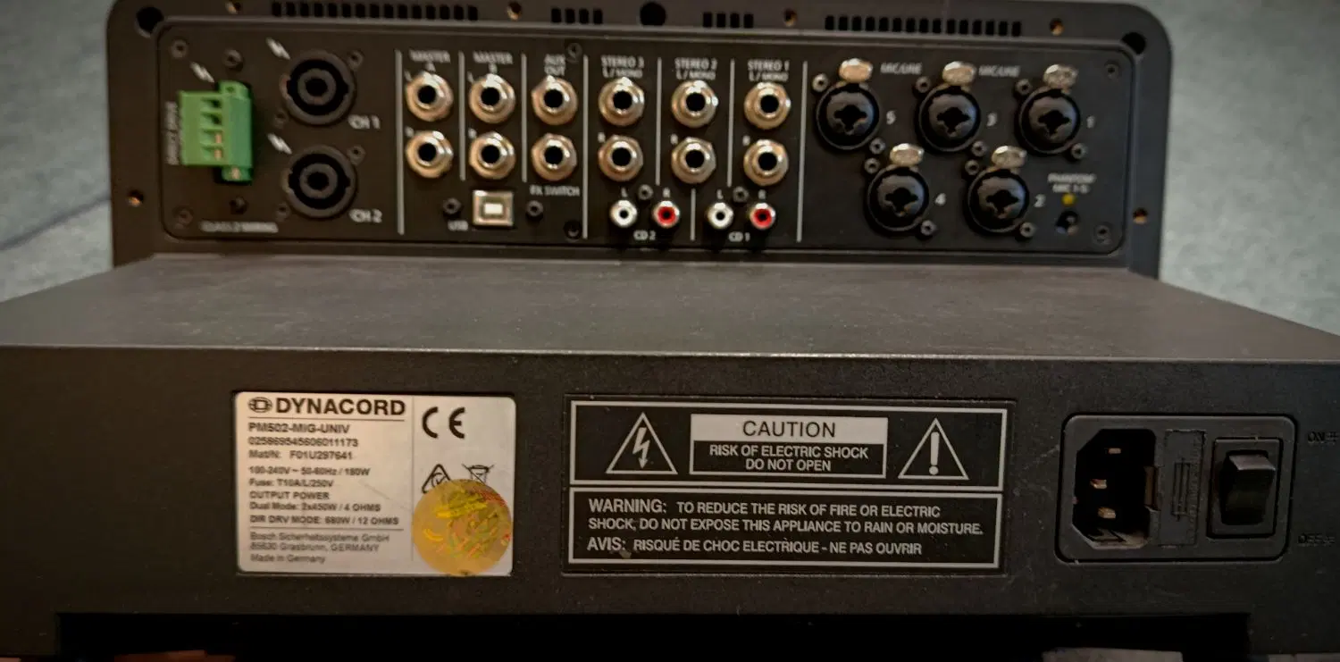 Power mixer Dynacord pm502|صوتی و تصویری|تهران, پرواز|دیوار