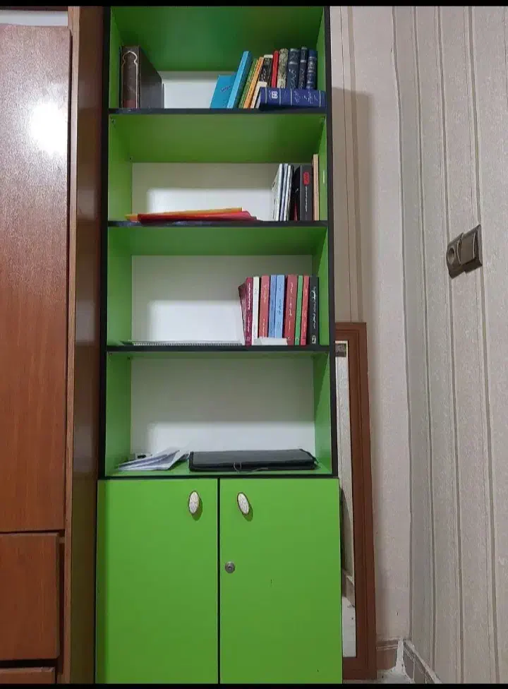 سه عدد کتابخانه نو|کتابخانه، شلف، قفسههای دیواری|قرچک, میرزائی شمالی|دیوار