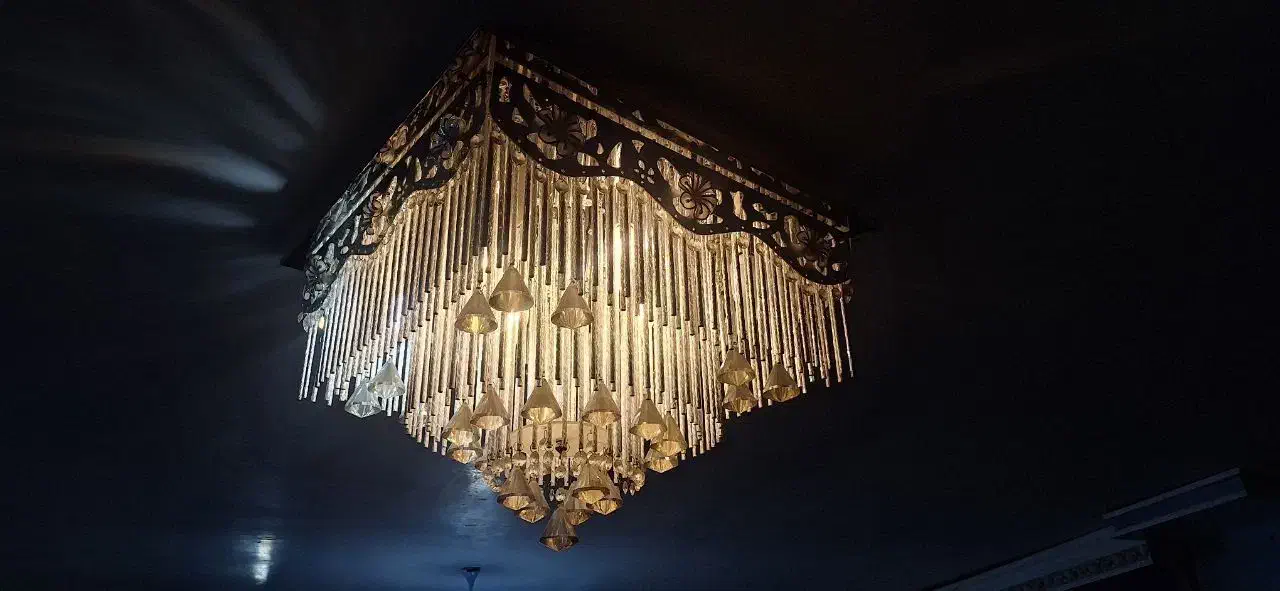 لوستر|لوستر و چراغ آویز|تاکستان, |دیوار