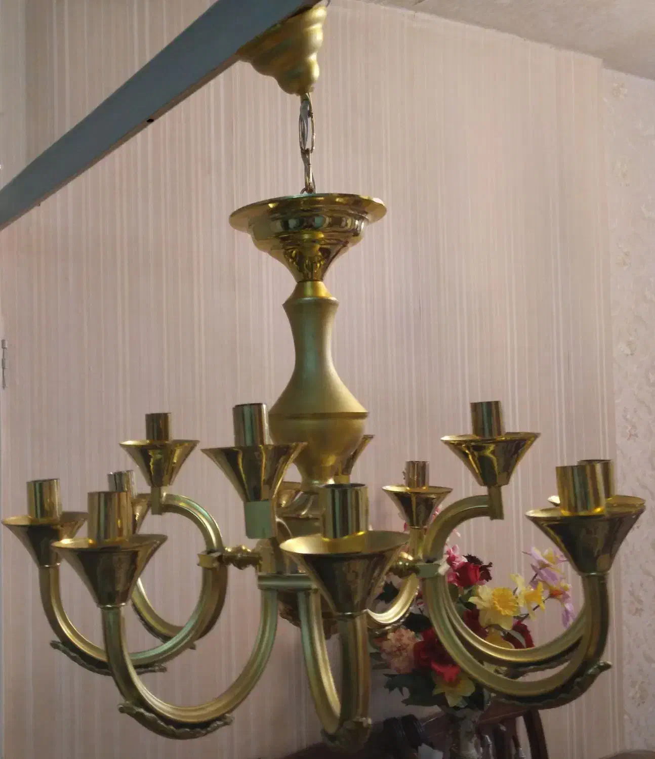 لوستر ۴ شاخه ۱۲ شعله|لوستر و چراغ آویز|تهران, تهرانپارس شرقی|دیوار