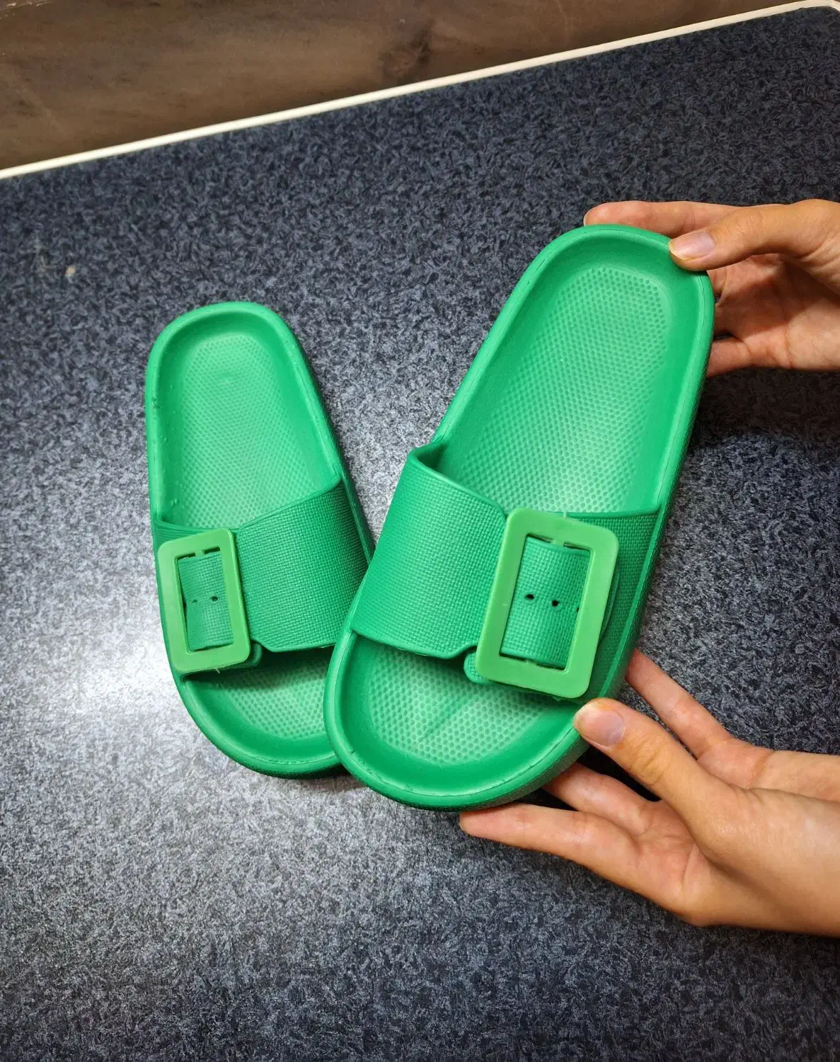 دمپایی زنانه مدل میترا / رنگ سبز / سایز ۳۷|کیف، کفش، کمربند|برخوار, |دیوار