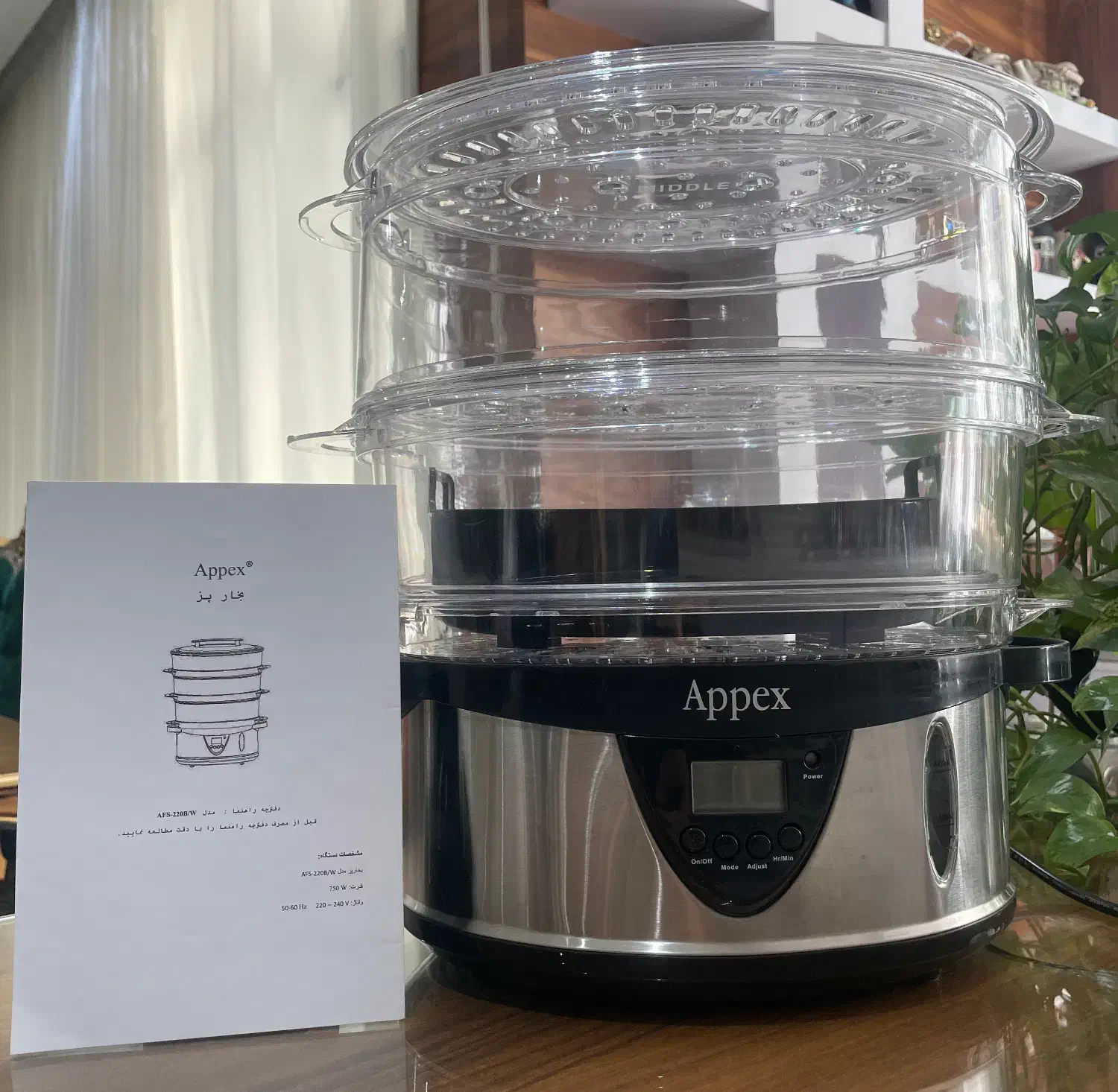 بخار پز APPEX|اجاق گاز و لوازم برقی پختوپز|مشهد, سرافرازان|دیوار