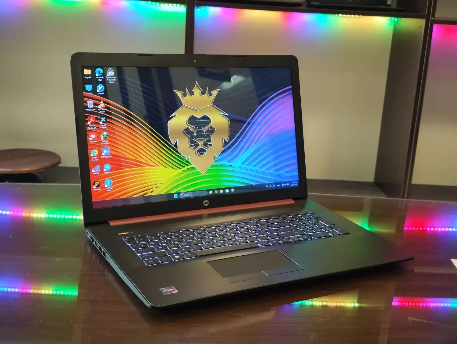 لپتاپ قرمز خاص 17 اینچ لمسی hp باتری نو گرافیک دار|رایانه همراه|تهران, فلسطین (میدان انقلاب)|دیوار