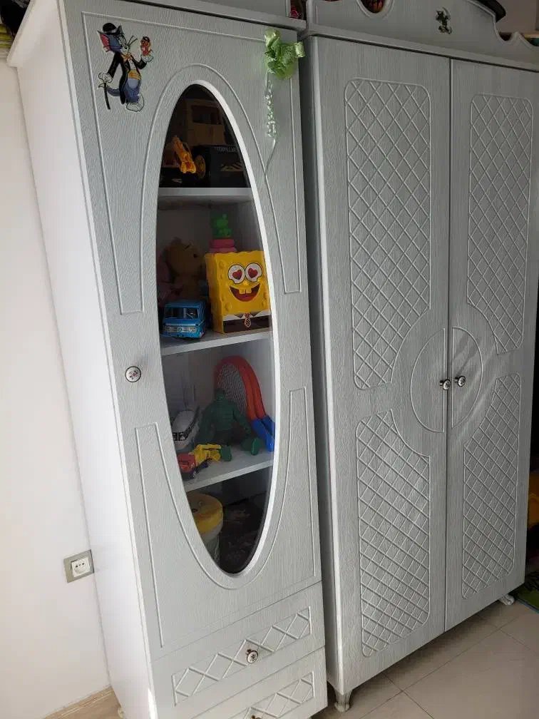 ست سرویس خواب نوجوان|تخت و سرویس خواب|هشتگرد, هشتگرد قدیم|دیوار