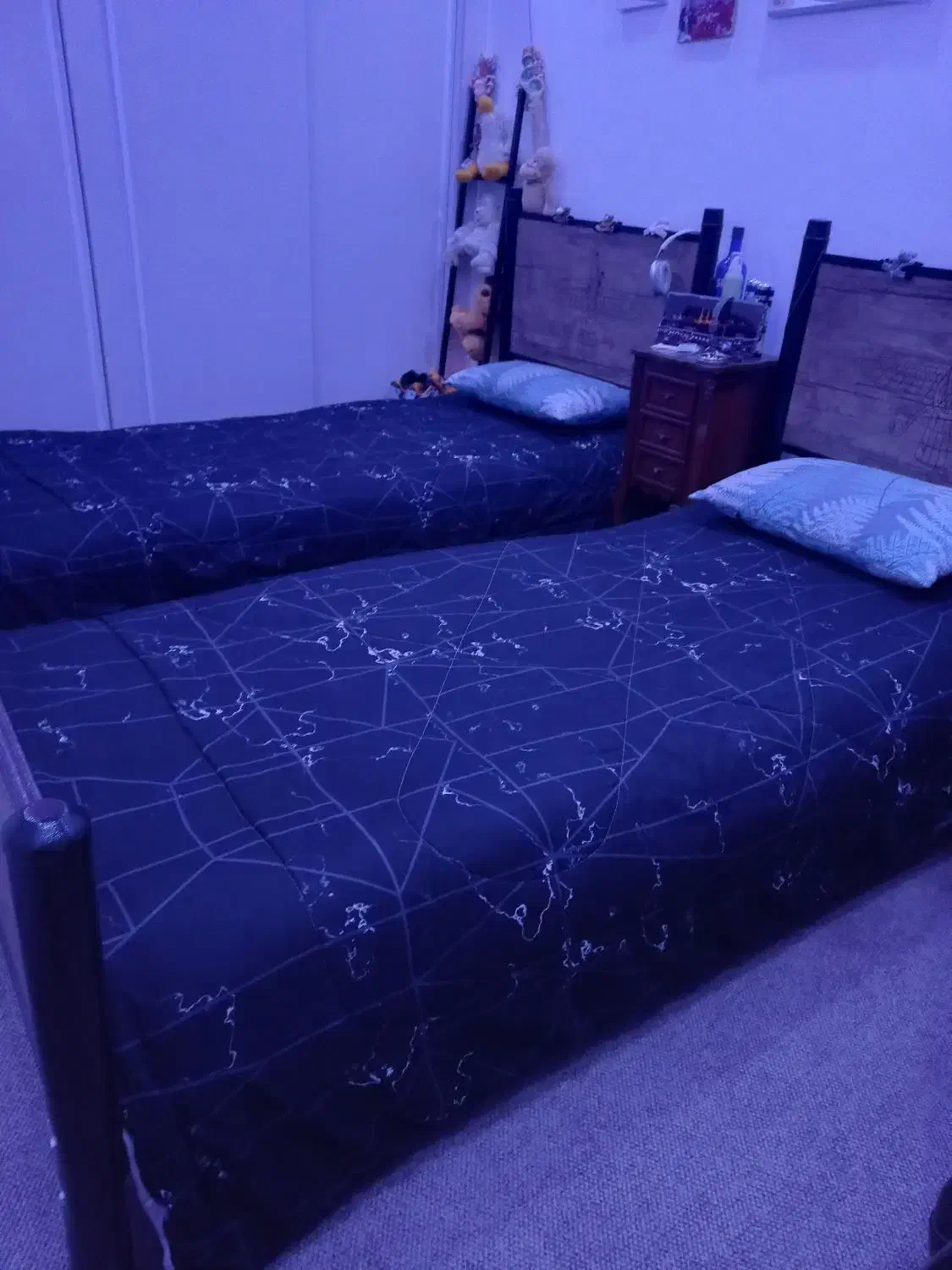 دوعدد تخت یه نفره باتشک دست دوز|تشک تختخواب|قرچک, میرزائی جنوبی|دیوار