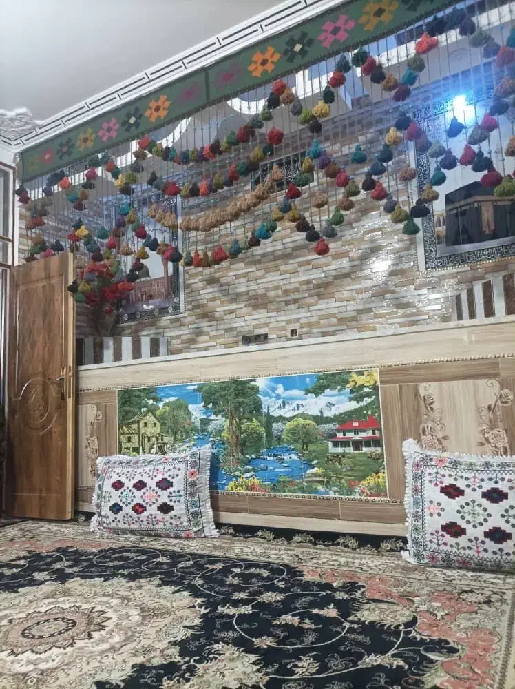 پرده سنتی دستبافت|گلیم، جاجیم، گبه|زاهدان, |دیوار