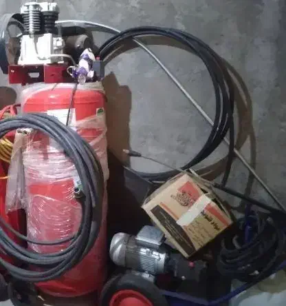 پمپ باد 250لیتری و پمپ تک فاز خشک|ابزارآلات|جیرفت, |دیوار