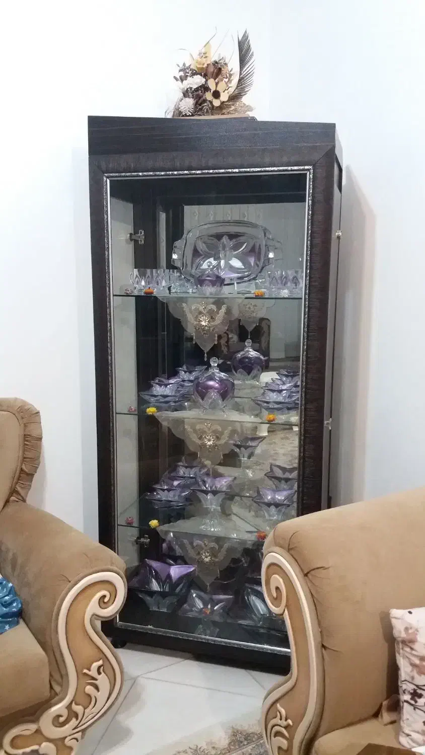 ویترین شیک و تمیز|بوفه، ویترین، کنسول|مبارکه, |دیوار