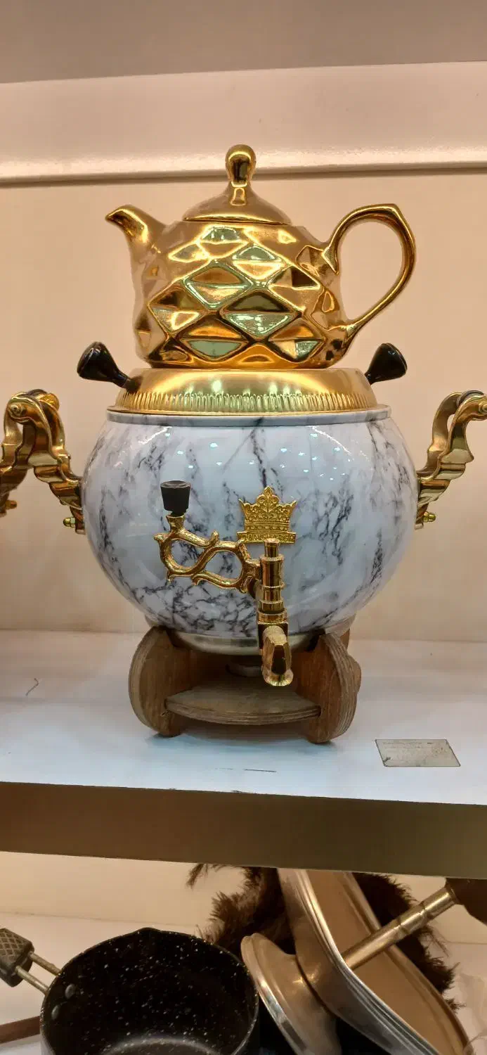 سماور طرح سنگی|سماور، چایساز، قهوهساز|مشهد, طلاب|دیوار