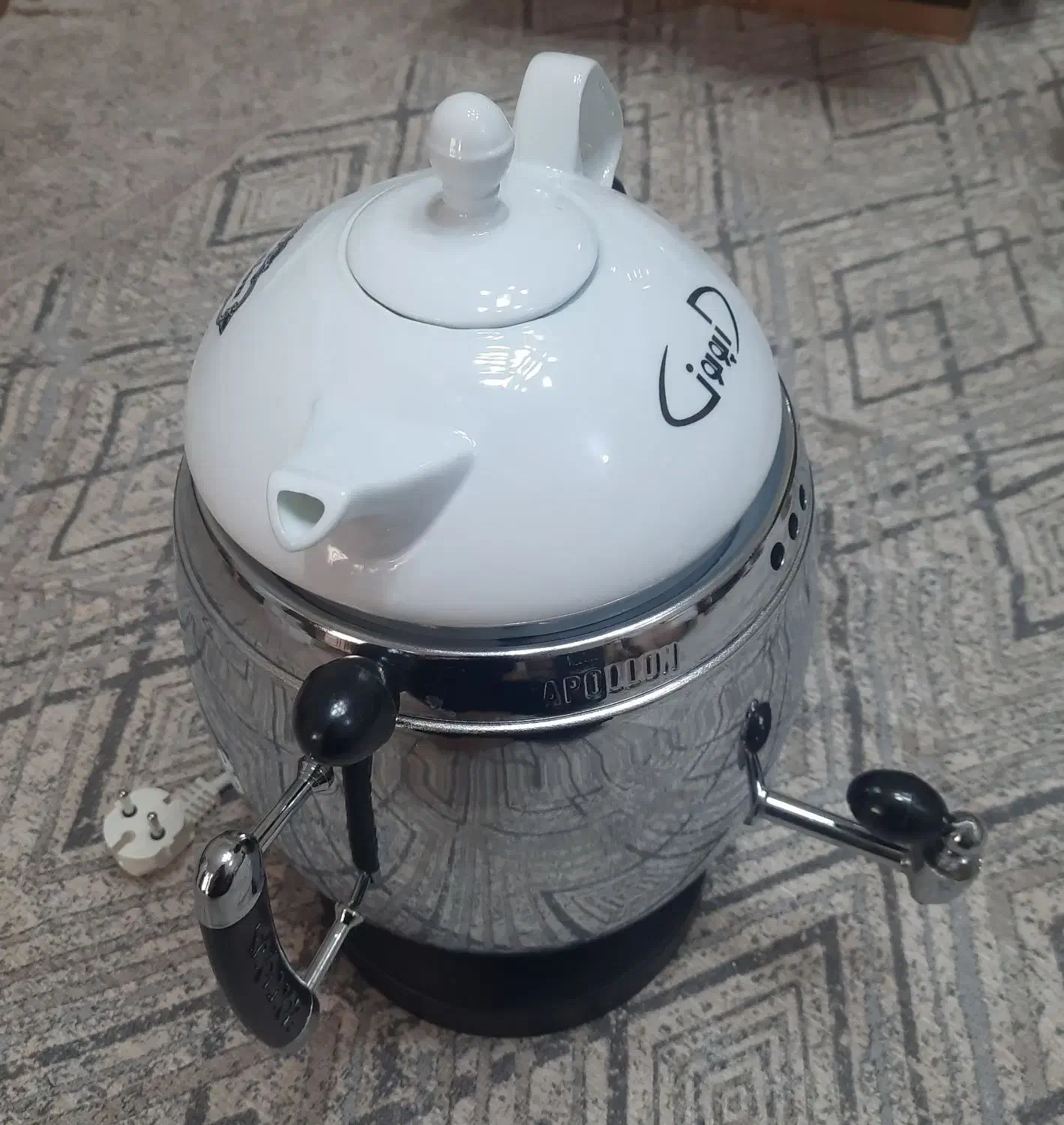 سماور برقی آپولون مدل پلوتون ، نو داخل کارتن|سماور، چای‌ساز، قهوه‌ساز|اندیشه, اندیشه فاز ۱|دیوار